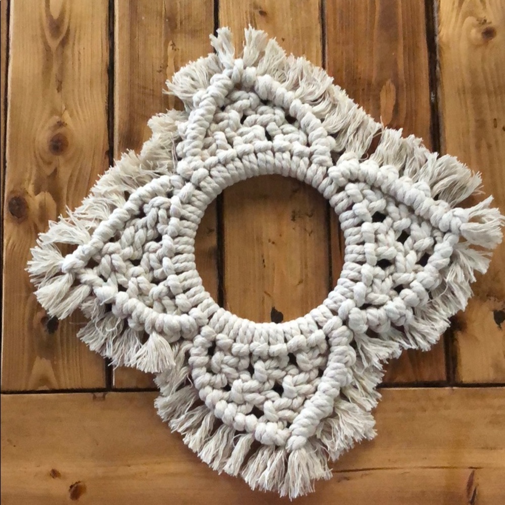 Handmade macrame decoration